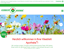 Tablet Screenshot of kleeblatt-apotheken.de